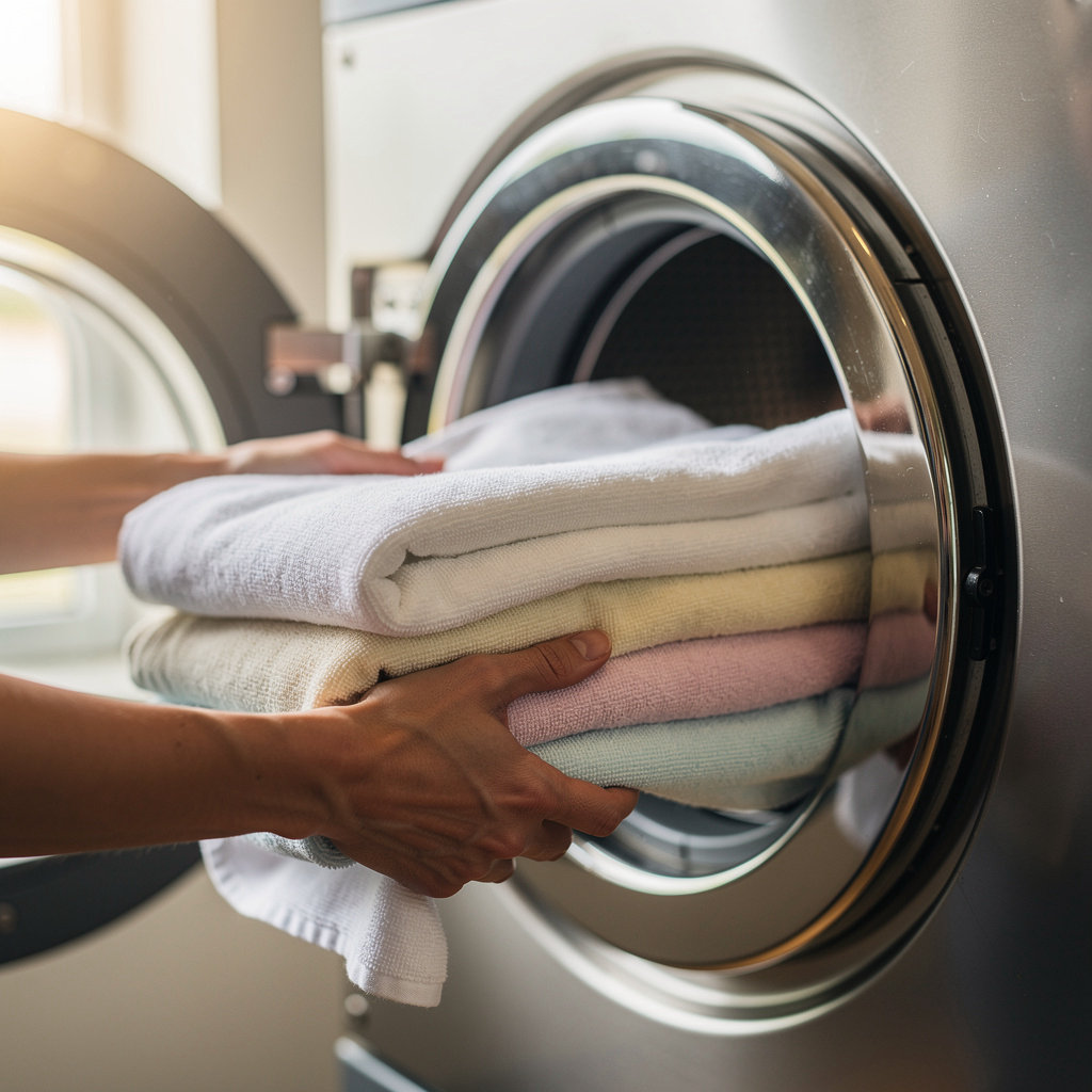 Daup Coin Laundry's clean, well-maintained laundry facility in Rolando Plaza, San Diego